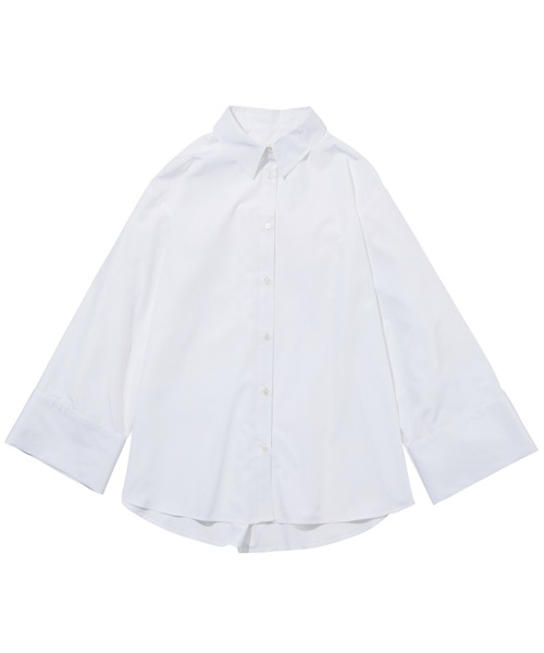 GeeRA（ジーラ）の「袖スリットスリーブシャツ（シャツ/ブラウス・レディース・ブルー/オフホワイト/ブラック・SMALL/MEDIUM/LARGE/X-LARGE）」の11枚目の写真