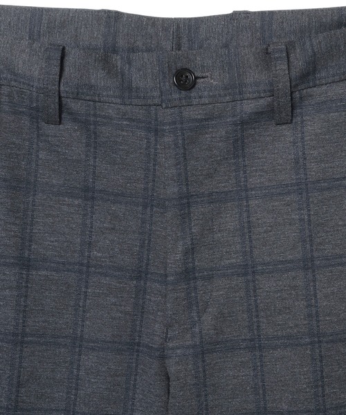 CROWDED CLOSET（クラウデッドクローゼット）の「T/Rポンチジャージ素材 ウィンドウペン柄スラックス（スラックス・メンズ・グレー/ネイビー・02/01/03/04）」の9枚目の写真