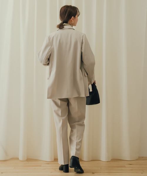 SENSE OF PLACE by URBAN RESEARCH（センスオブプレイスバイアーバンリサーチ）の「メタルボタンダブルブレストジャケット（テーラードジャケット・レディース・ライトベージュ/チャコールグレー/モカ・ONE）」の12枚目の写真
