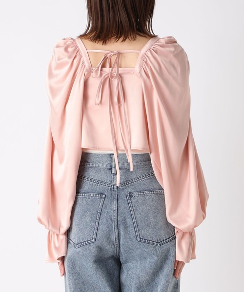 Heather（ヘザー）の「サテンキャミ2P　183767（シャツ/ブラウス・レディース・アイボリー/チャコールグレー/ピンク・FREE）」の22枚目の写真