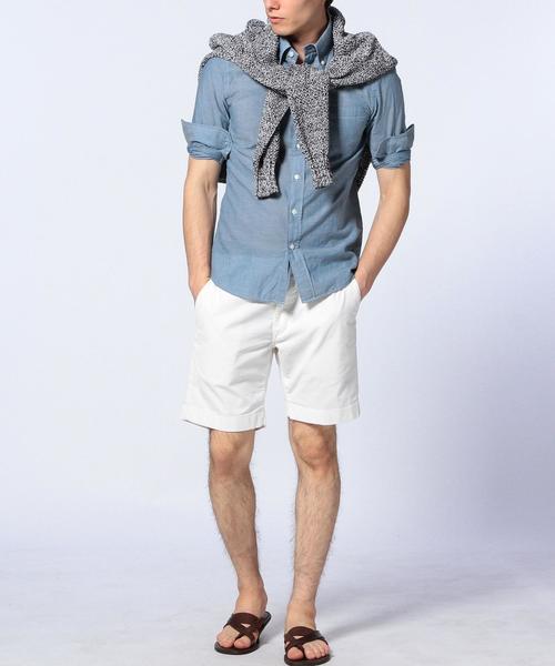 UNITED ARROWS（ユナイテッドアローズ）の「UAS コーデュロイ ショーツ †◆（その他パンツ・メンズ・ホワイト/ダークグリーン/ネイビー・X-LARGE/XX-LARGE/MEDIUM/LARGE/X-SMALL/SMALL）」の4枚目の写真