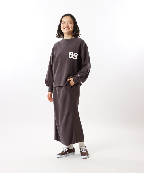 Champion(チャンピオン)の「【Champion/チャンピオン】レディース リバースウィーブ(R) クルーネックスウェットシャツ(スウェット・レディース・チャコール/レッド系その他6/ブルー系その他・MEDIUM/LARGE)」の5枚目の写真