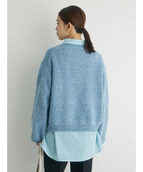 Petit fleur（プチフルール）の「・Petit　Fleur　ミックスニットプルオーバー（ニット/セーター・レディース・ピンク/ブルー/グリーン系その他3・FREE）」の18枚目の写真