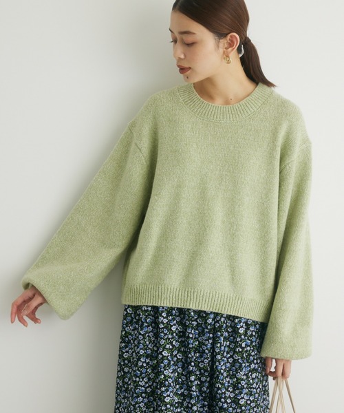 Petit fleur（プチフルール）の「・Petit　Fleur　ミックスニットプルオーバー（ニット/セーター・レディース・ピンク/ブルー/グリーン系その他3・FREE）」の2枚目の写真