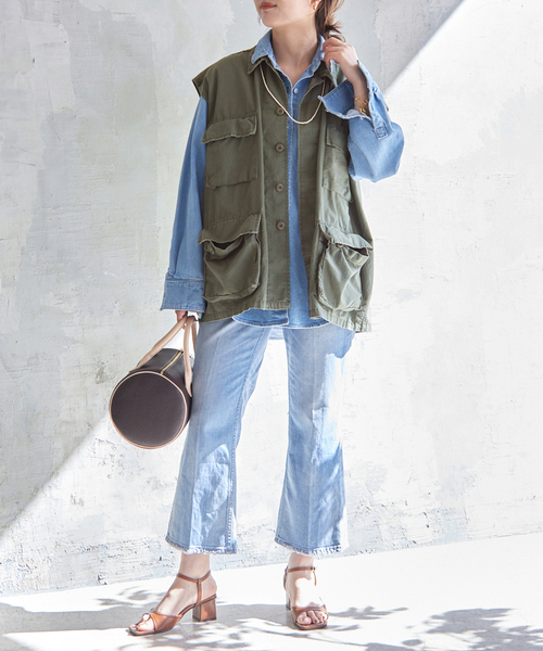 SLOBE IENA(スローブイエナ)の「【OUTDOOR / アウトドア】SLOBE別注ボストンバッグ(ボストンバッグ・レディース・ブラウン・FREE)」の10枚目の写真