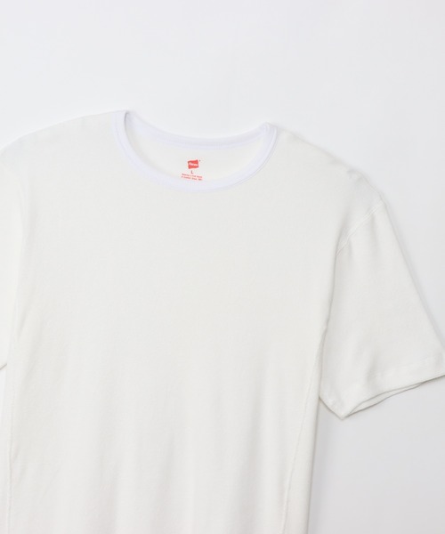 HANES(ヘインズ)の「【Hanes/ヘインズ】メンズ Hanes H メンズ ショートスリーブクルーネックシャツ(Tシャツ/カットソー・メンズ・ネイビー/ホワイト/ブラック・LARGE/MEDIUM/X-LARGE)」の4枚目の写真