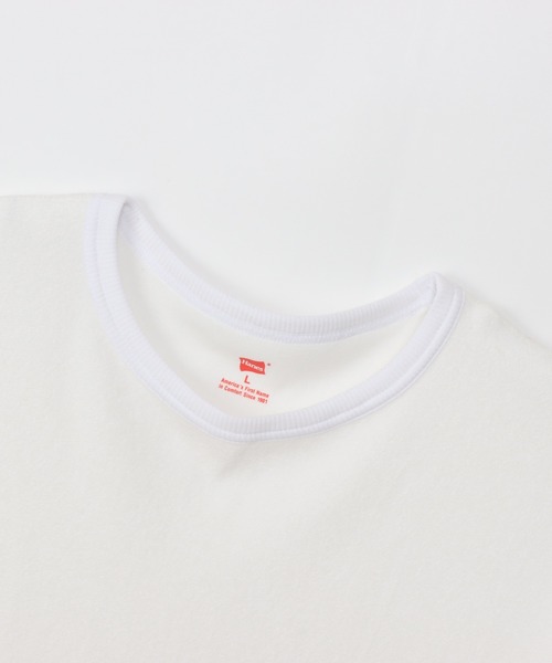HANES(ヘインズ)の「【Hanes/ヘインズ】メンズ Hanes H メンズ ショートスリーブクルーネックシャツ(Tシャツ/カットソー・メンズ・ネイビー/ホワイト/ブラック・LARGE/MEDIUM/X-LARGE)」の5枚目の写真