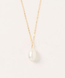 MUSES（ミューズ）の「/MUSES/9x14mm淡水パールシルバーチェーンネックレス　【淡水パールxシルバー925】（ネックレス）」