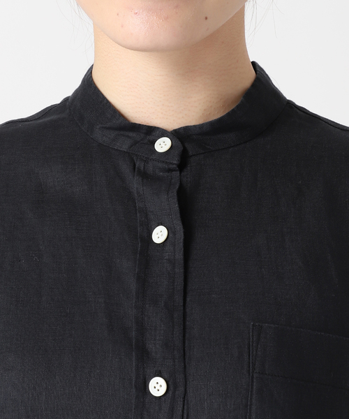 未使用relume ノルマンディーリネンフレアワンピース　ロングシャツワンピース cd010-18000-02b.jpg?basethum=225