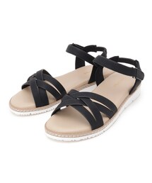 SHOO・LA・RUE | 疲れにくい ギザギザソールサンダル(サンダル)