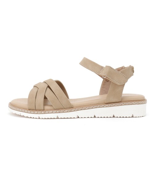 SHOO・LA・RUE（シューラルー）の「◆疲れにくい ギザギザソールサンダル（サンダル・レディース・ベージュ/オフホワイト/ブラック/サンドベージュ・35/45/25）」の11枚目の写真