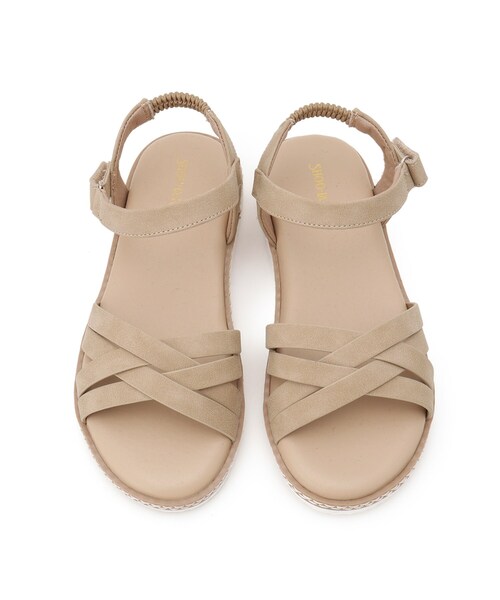 SHOO・LA・RUE（シューラルー）の「◆疲れにくい ギザギザソールサンダル（サンダル・レディース・ベージュ/オフホワイト/ブラック/サンドベージュ・35/45/25）」の10枚目の写真