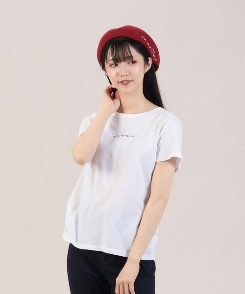 To b. by agnes b.(トゥービーバイアニエスベー)の「WN20 BERET エンブサマーベレー(ハンチング/ベレー帽・レディース・レッド・FREE)」の5枚目の写真