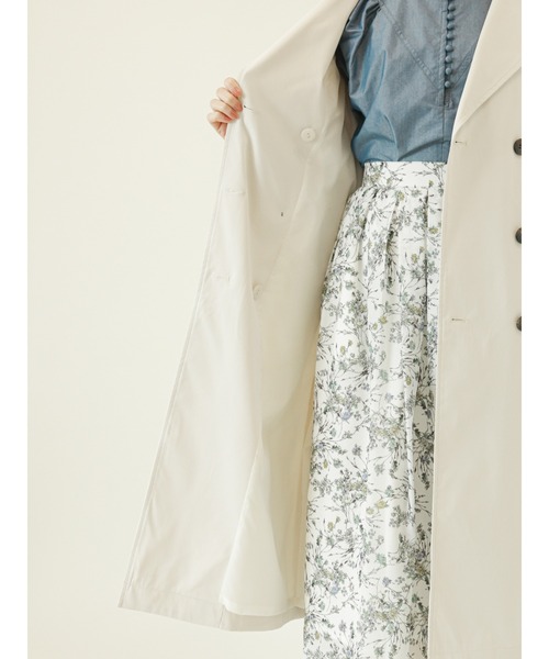 Te chichi（テチチ）の「ツイルトレンチコート【花粉ブロック加工・撥水加工】（トレンチコート・レディース・ベージュ/グリーン/オフホワイト・ﾌﾘ-）」の14枚目の写真