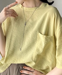 Java（ジャバ）の「《JaVa ジャバコラボ》ワンランクアップ。シアータンブラー5分袖プルオーバー（Tシャツ/カットソー）」