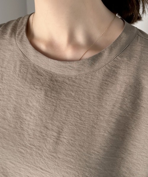Java(ジャバ)の「《JaVa ジャバコラボ》ワンランクアップ。シアータンブラー5分袖プルオーバー(Tシャツ/カットソー・レディース・モカ/イエロー/オフホワイト/ブラック・X-LARGE/SMALL/MEDIUM/LARGE)」の19枚目の写真
