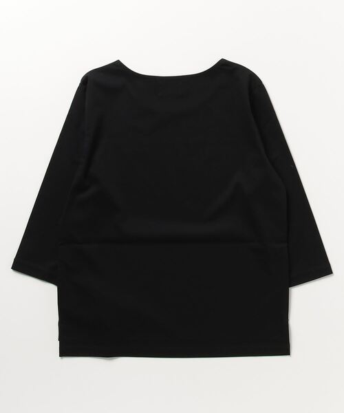 DROIT BELLO(ドロイトベロ)の「DROIT BELLO (ドロイトベロ) 5分丈カットソー(Tシャツ/カットソー・レディース・ブラック/ホワイト/ピンク・F)」の4枚目の写真