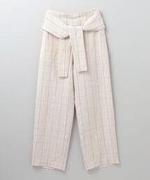 6（ロク）の「＜6(ROKU)＞ASA RAYON SILK CHECK PANTS/パンツ