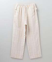 6（ロク）の「＜6(ROKU)＞ASA RAYON SILK CHECK PANTS/パンツ