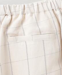 6（ロク）の「＜6(ROKU)＞ASA RAYON SILK CHECK PANTS/パンツ