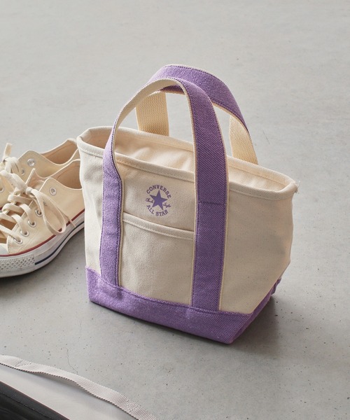 CONVERSE(コンバース)の「【CONVERSE】PILE CANVAS S TOTE BAG/トートバッグ/キャンバス/手提げ/コンバース(トートバッグ・メンズ・ラベンダー/ピンク/ブラウン/オレンジ・FREE)」の3枚目の写真