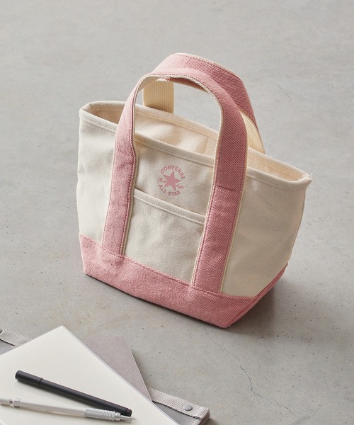 CONVERSE(コンバース)の「【CONVERSE】PILE CANVAS S TOTE BAG/トートバッグ/キャンバス/手提げ/コンバース(トートバッグ・メンズ・ラベンダー/ピンク/ブラウン/オレンジ・FREE)」の4枚目の写真