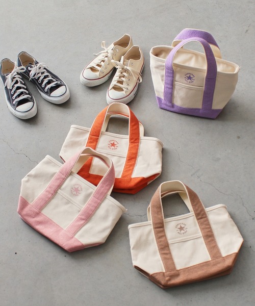 CONVERSE(コンバース)の「【CONVERSE】PILE CANVAS S TOTE BAG/トートバッグ/キャンバス/手提げ/コンバース(トートバッグ・メンズ・ラベンダー/ピンク/ブラウン/オレンジ・FREE)」の16枚目の写真