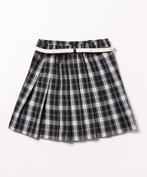 LOVETOXIC(ラブトキシック)の「ベルトつきチェックプリーツスカパン(スカート・キッズ・ブラック/ベージュ/ライトグリーン/アイボリー/サックスブルー/ピンク・SS/S/M/L)」の21枚目の写真