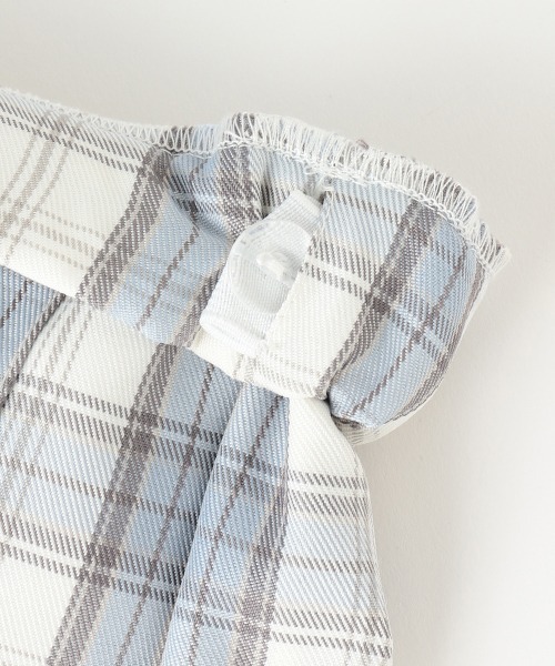 LOVETOXIC(ラブトキシック)の「ベルトつきチェックプリーツスカパン(スカート・キッズ・ブラック/ベージュ/ライトグリーン/アイボリー/サックスブルー/ピンク・SS/S/M/L)」の7枚目の写真