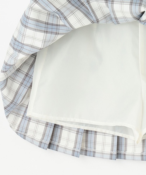 LOVETOXIC(ラブトキシック)の「ベルトつきチェックプリーツスカパン(スカート・キッズ・ブラック/ベージュ/ライトグリーン/アイボリー/サックスブルー/ピンク・SS/S/M/L)」の12枚目の写真