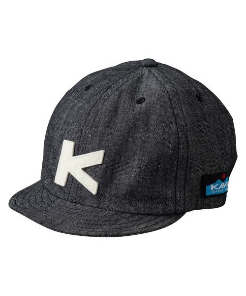KAVU(カブー)の「KAVU/カブー KID'S Dungaree Base Ball Cap/ダンガリーベースボールキャップ(キャップ・キッズ・ピンク/サックスブルー/ブラック/ベージュ/ネイビー・FREE)」の1枚目の写真