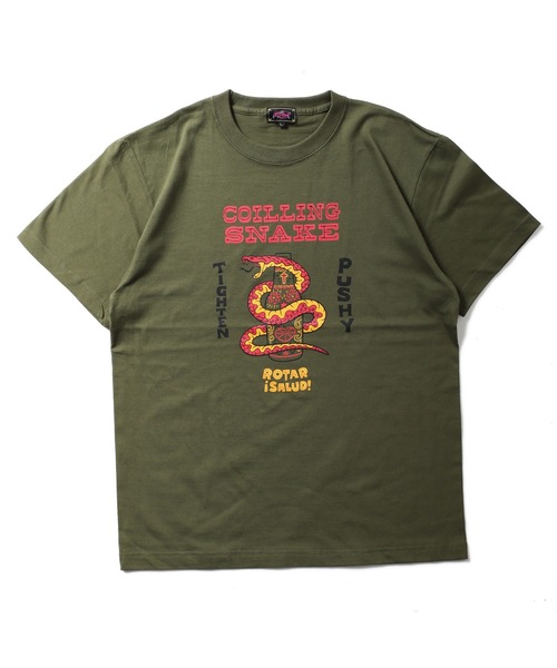 ROTAR(ローター)の「COILING SNAKE Tee(Tシャツ/カットソー・メンズ・バーガンディー/ブラック/グリーン系その他/ホワイト・LARGE/MEDIUM/SMALL/X-LARGE)」の4枚目の写真