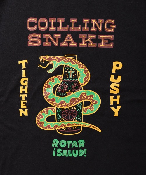 ROTAR(ローター)の「COILING SNAKE Tee(Tシャツ/カットソー・メンズ・バーガンディー/ブラック/グリーン系その他/ホワイト・LARGE/MEDIUM/SMALL/X-LARGE)」の8枚目の写真