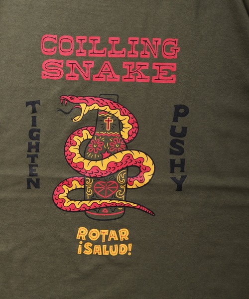 ROTAR(ローター)の「COILING SNAKE Tee(Tシャツ/カットソー・メンズ・バーガンディー/ブラック/グリーン系その他/ホワイト・LARGE/MEDIUM/SMALL/X-LARGE)」の10枚目の写真