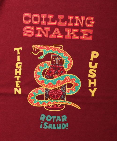 ROTAR(ローター)の「COILING SNAKE Tee(Tシャツ/カットソー・メンズ・バーガンディー/ブラック/グリーン系その他/ホワイト・LARGE/MEDIUM/SMALL/X-LARGE)」の11枚目の写真
