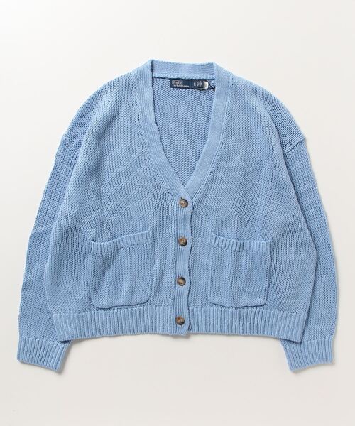 美品 現行品 ポロ ラルフローレン リネンブレンド カーディガン S JP:M POLO RALPH LAUREN（ポロ ラルフ ローレン）の「リネンブレンド