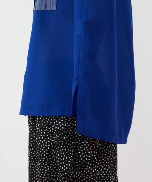 FRAPBOIS（フラボア）の「カラミヨーク ブラウス（シャツ/ブラウス・レディース・ブルー/ブラック・1）」の11枚目の写真