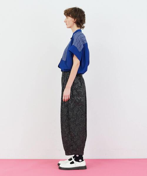 FRAPBOIS（フラボア）の「カラミヨーク ブラウス（シャツ/ブラウス・レディース・ブルー/ブラック・1）」の17枚目の写真