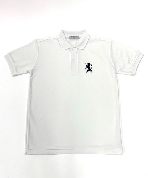 GIORDANO（ジョルダーノ）の「ライオン刺繍 襟デザインUVカットポロシャツ（ポロシャツ・メンズ・グレー/ブラック/ネイビー/ホワイト/ピンク・MEDIUM/LARGE/X-LARGE）」の15枚目の写真