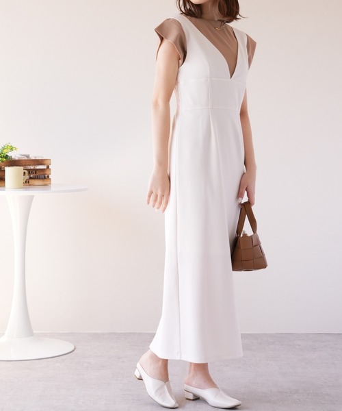 IAMUSE(アイアミューズ)の「ビスチェワンピース S0927【IAMUSE】(ワンピース・レディース・アイボリー/ブラック・FREE)」の10枚目の写真