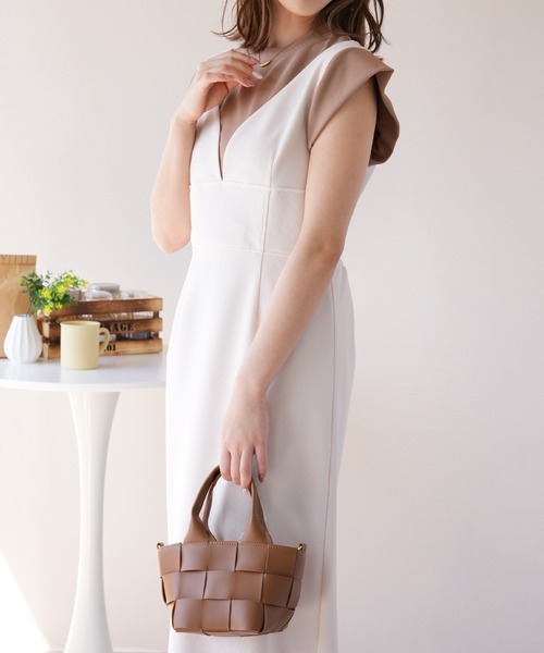 IAMUSE(アイアミューズ)の「ビスチェワンピース S0927【IAMUSE】(ワンピース・レディース・アイボリー/ブラック・FREE)」の11枚目の写真