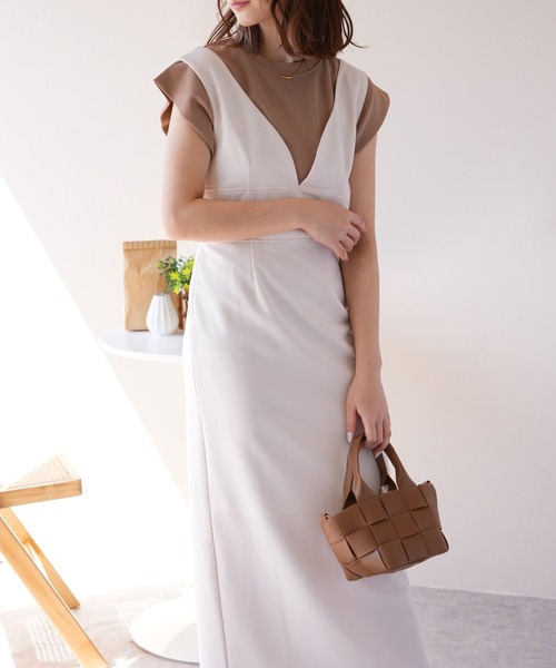 IAMUSE(アイアミューズ)の「ビスチェワンピース S0927【IAMUSE】(ワンピース・レディース・アイボリー/ブラック・FREE)」の12枚目の写真