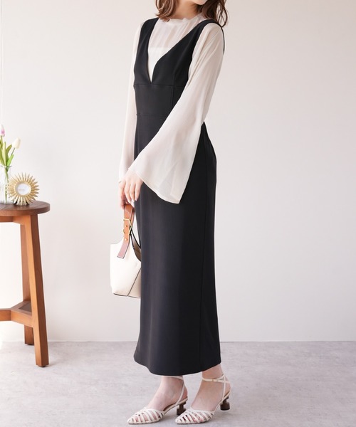 IAMUSE(アイアミューズ)の「ビスチェワンピース S0927【IAMUSE】(ワンピース・レディース・アイボリー/ブラック・FREE)」の17枚目の写真