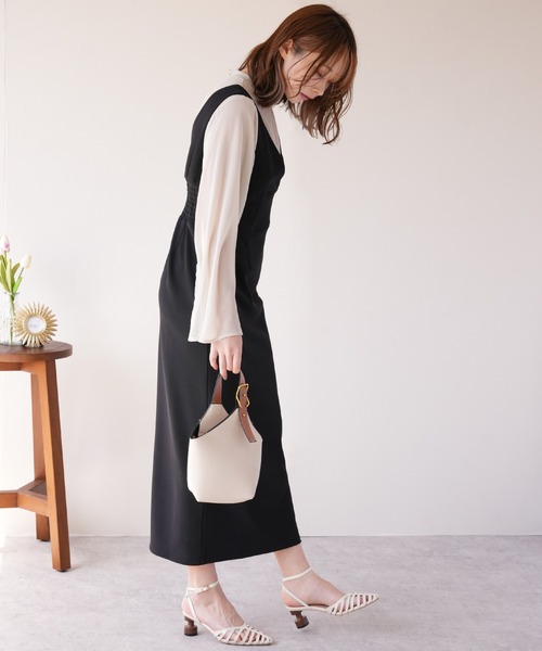 IAMUSE(アイアミューズ)の「ビスチェワンピース S0927【IAMUSE】(ワンピース・レディース・アイボリー/ブラック・FREE)」の21枚目の写真