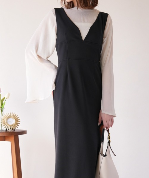 IAMUSE(アイアミューズ)の「ビスチェワンピース S0927【IAMUSE】(ワンピース・レディース・アイボリー/ブラック・FREE)」の18枚目の写真