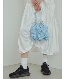 【emmi atelier】シャーリングギャザーショルダーバッグ