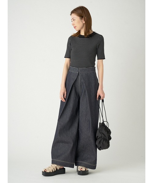 emmi（エミ）の「【emmi atelier】シャーリングギャザーショルダーバッグ（ショルダーバッグ・レディース・ライトブルー/ホワイト/ブラック・FREE）」の16枚目の写真