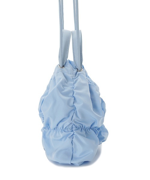 emmi（エミ）の「【emmi atelier】シャーリングギャザーショルダーバッグ（ショルダーバッグ・レディース・ライトブルー/ホワイト/ブラック・FREE）」の5枚目の写真