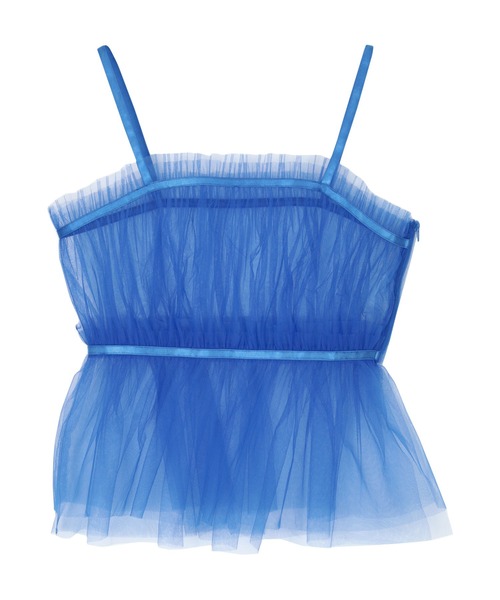 miette（ミエット）の「ﾁｭｰﾙｷﾞｬｻﾞｰﾋﾞｽﾁｪ（キャミソール・レディース・ブラック/アイボリー/ブルー/レッド/パープル・FREE）」の7枚目の写真