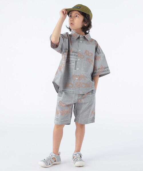 THE PARK SHOP（ザパークショップ）の「THE PARK SHOP:95～145cm / NEWSBOY SHIRTS（シャツ/ブラウス・キッズ・グレー・125/105/115/135/S/145/95）」の2枚目の写真